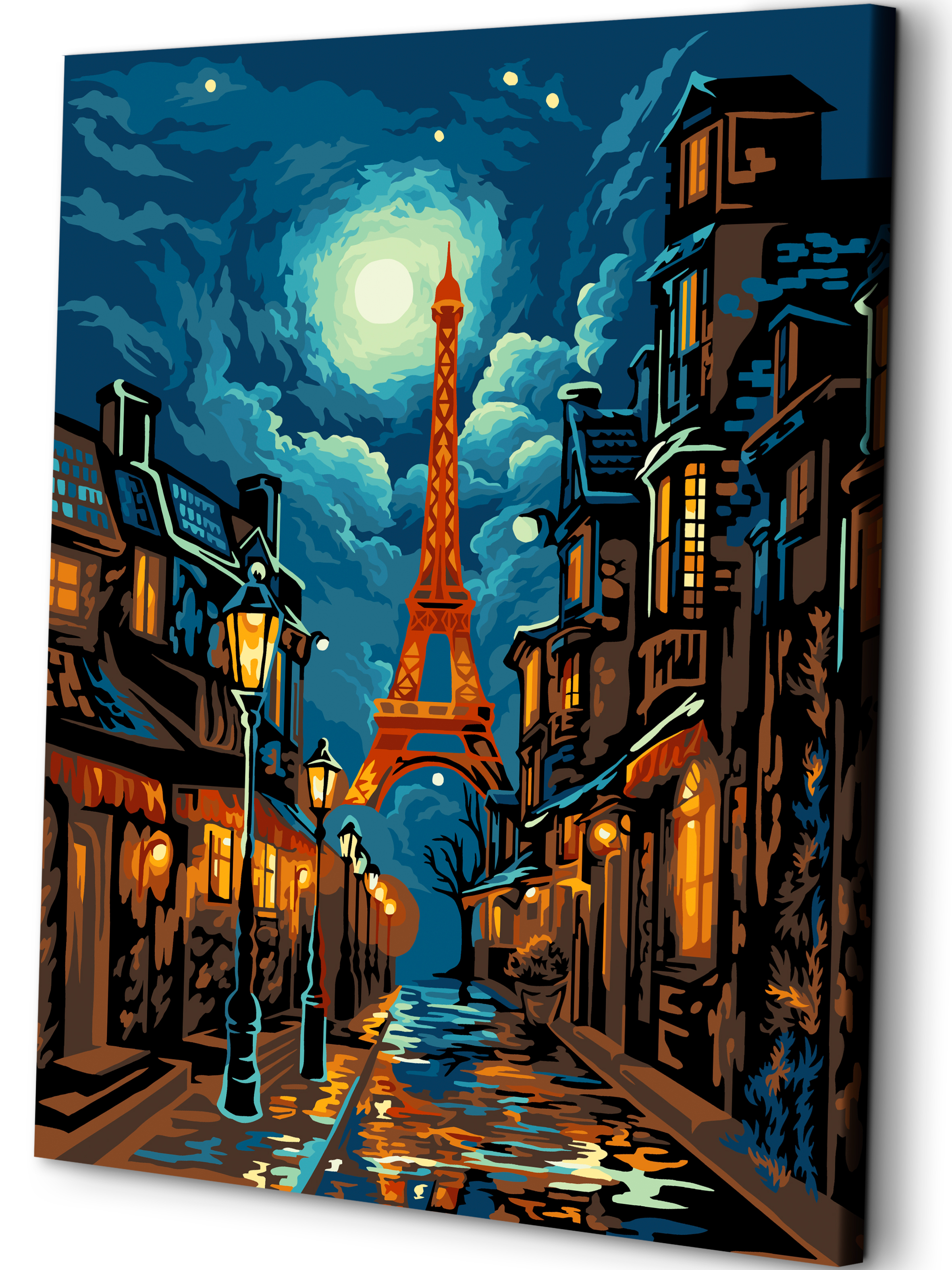 Картина по номерам Art sensation Огни Парижа в ассортименте - фото 1