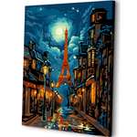 Картина по номерам Art sensation Огни Парижа в ассортименте
