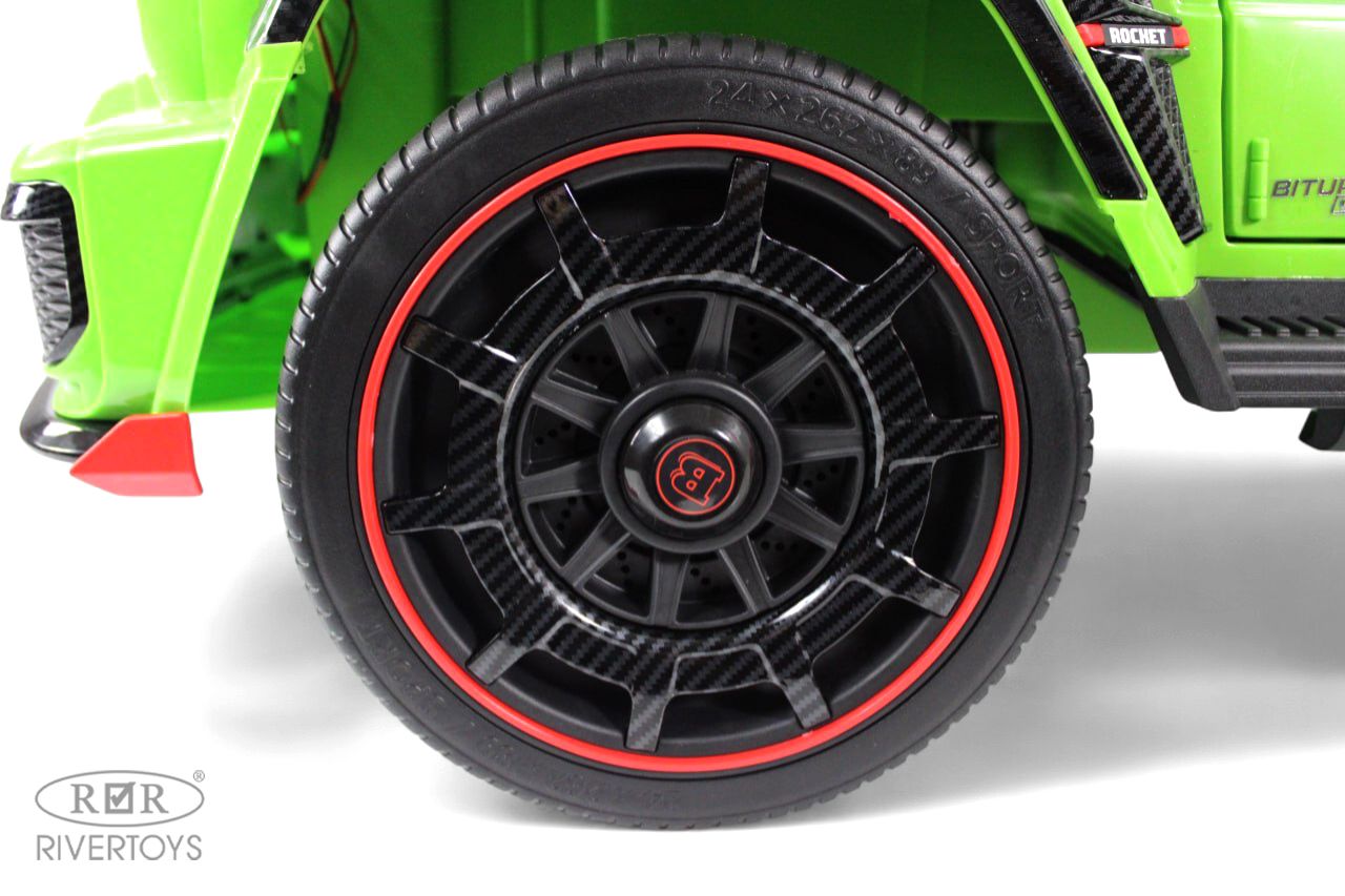 Электромобиль RIVERTOYS Mercedes Z777ZZ-GREEN С пультом ДУ - фото 6