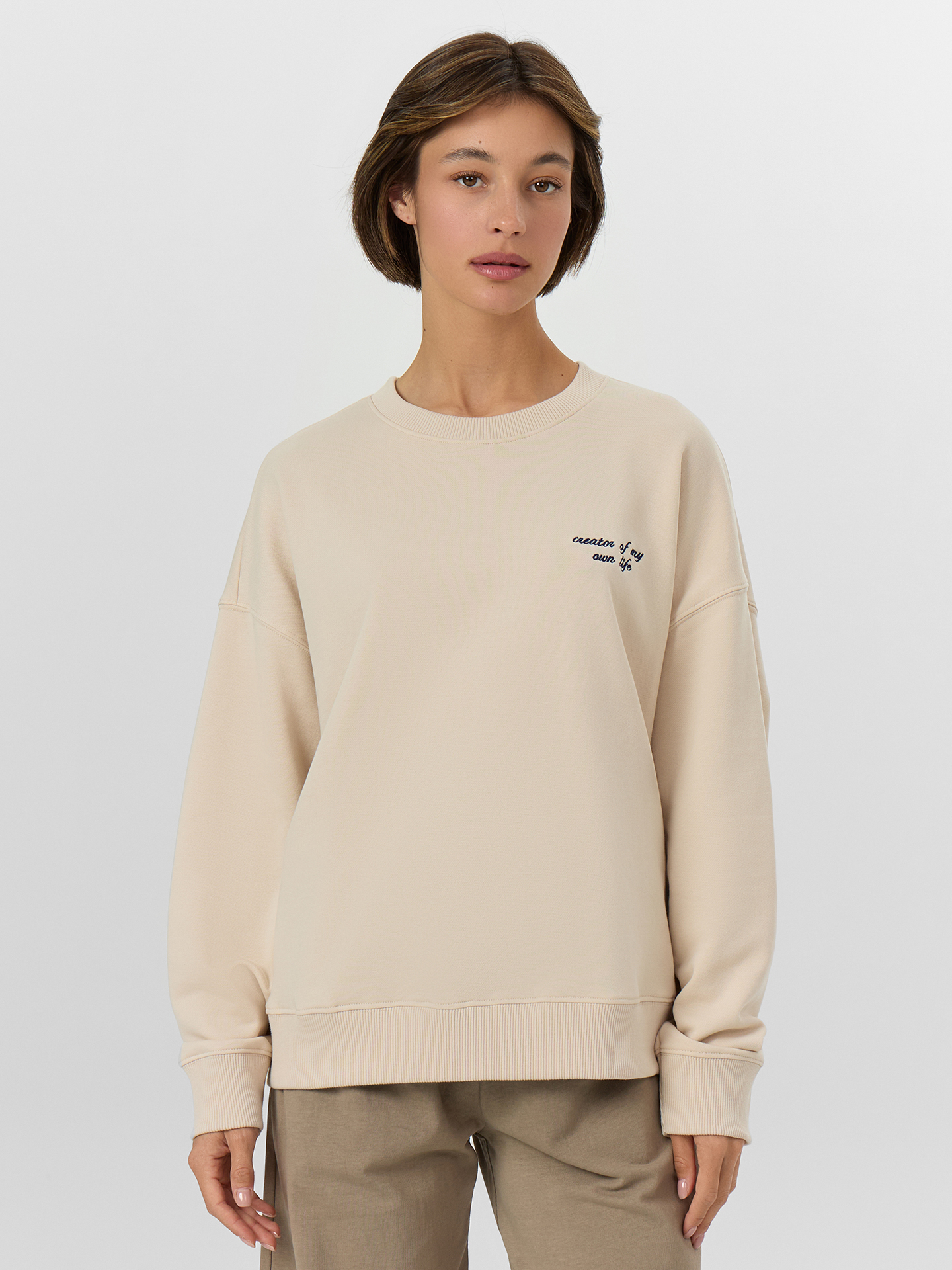 Свитшот Mark Formelle (Марк Формэль) 122813/1/экрю - фото 1