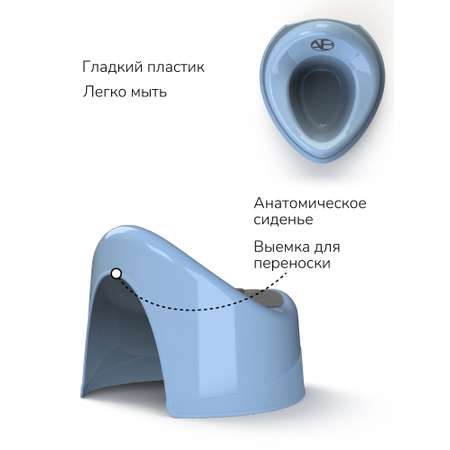 Горшок Amarobaby Fort голубой