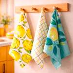Полотенце кухонное MONRO двунитка Фрукты 42*60 в ассортименте