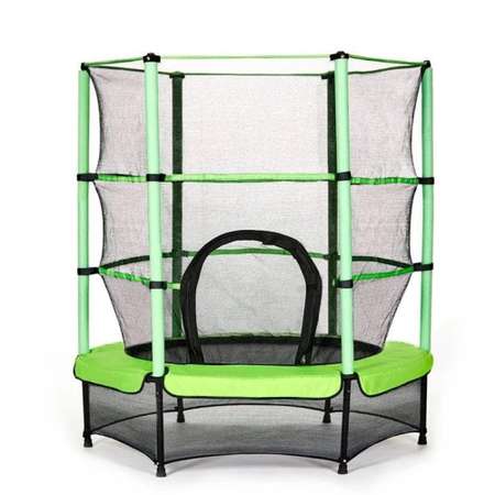 Батут каркасный Perfetto Sport с защитной cеткой 5ft диаметр 1,4 м зелёный