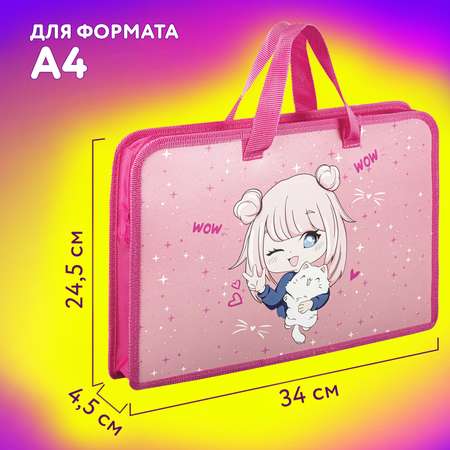 Папка с ручками Юнландия