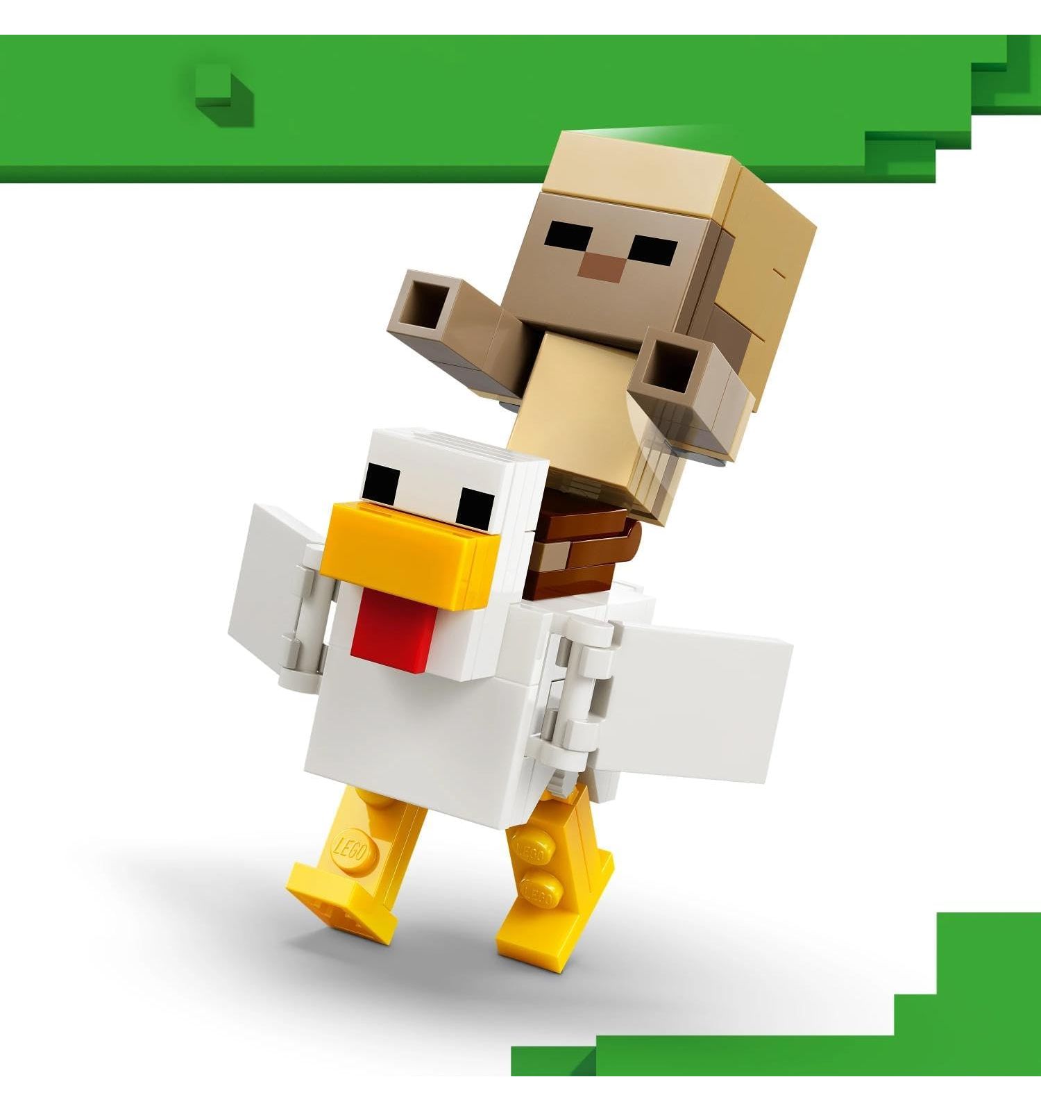 Конструктор LEGO Minecraft Куриный наездник 428 дет. - фото 6