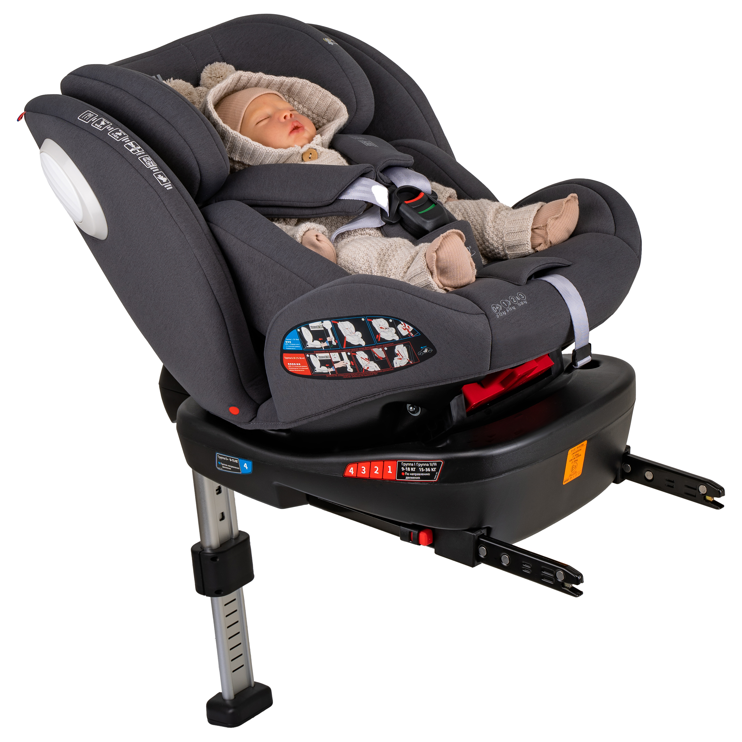 Автокресло JOVOLA Jet Isofix 0+/1/2/3 (0-36 кг) - фото 14