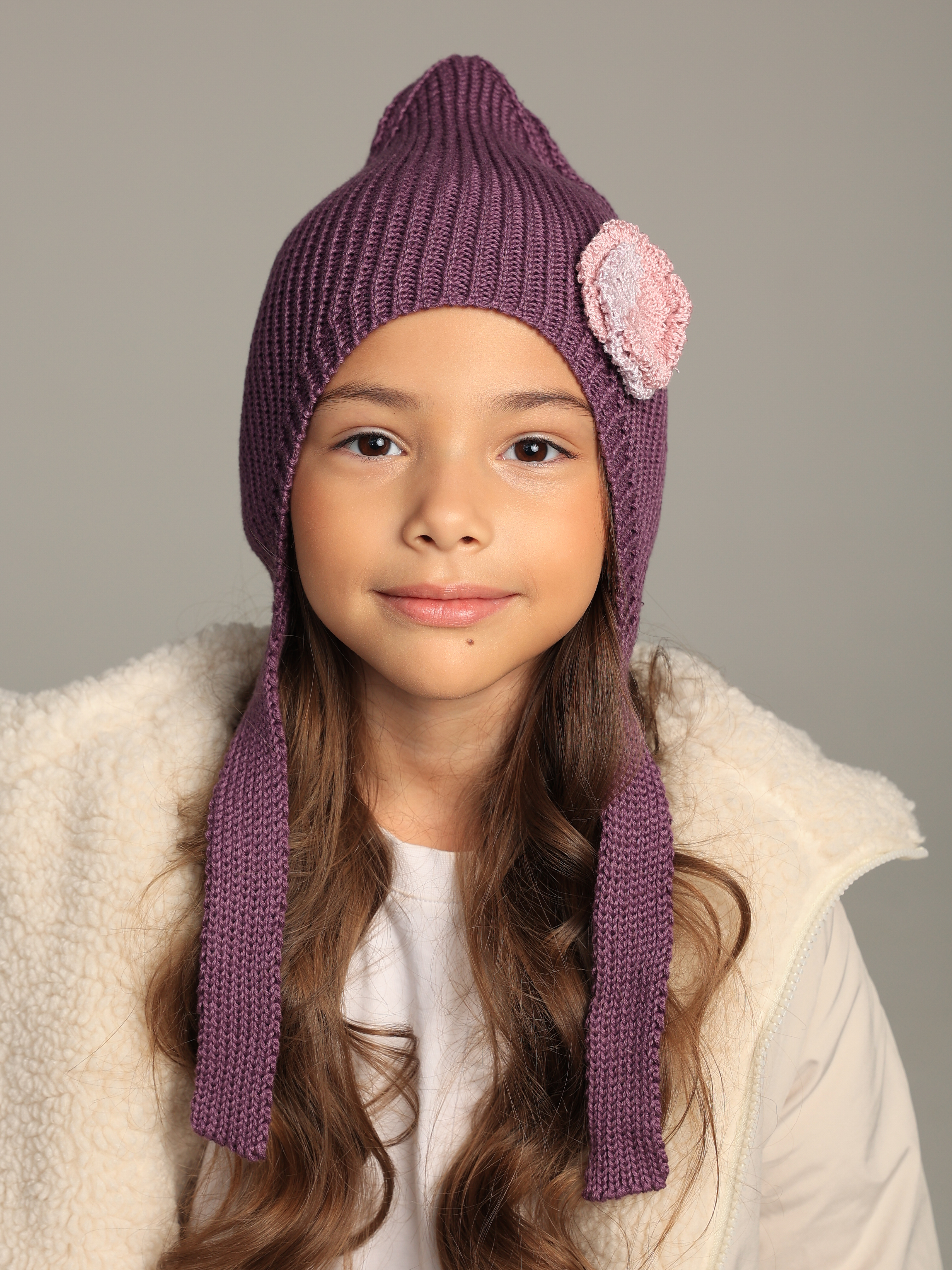 Шапка-чепчик BRIOLLINI Leyla фиолетовый - фото 1