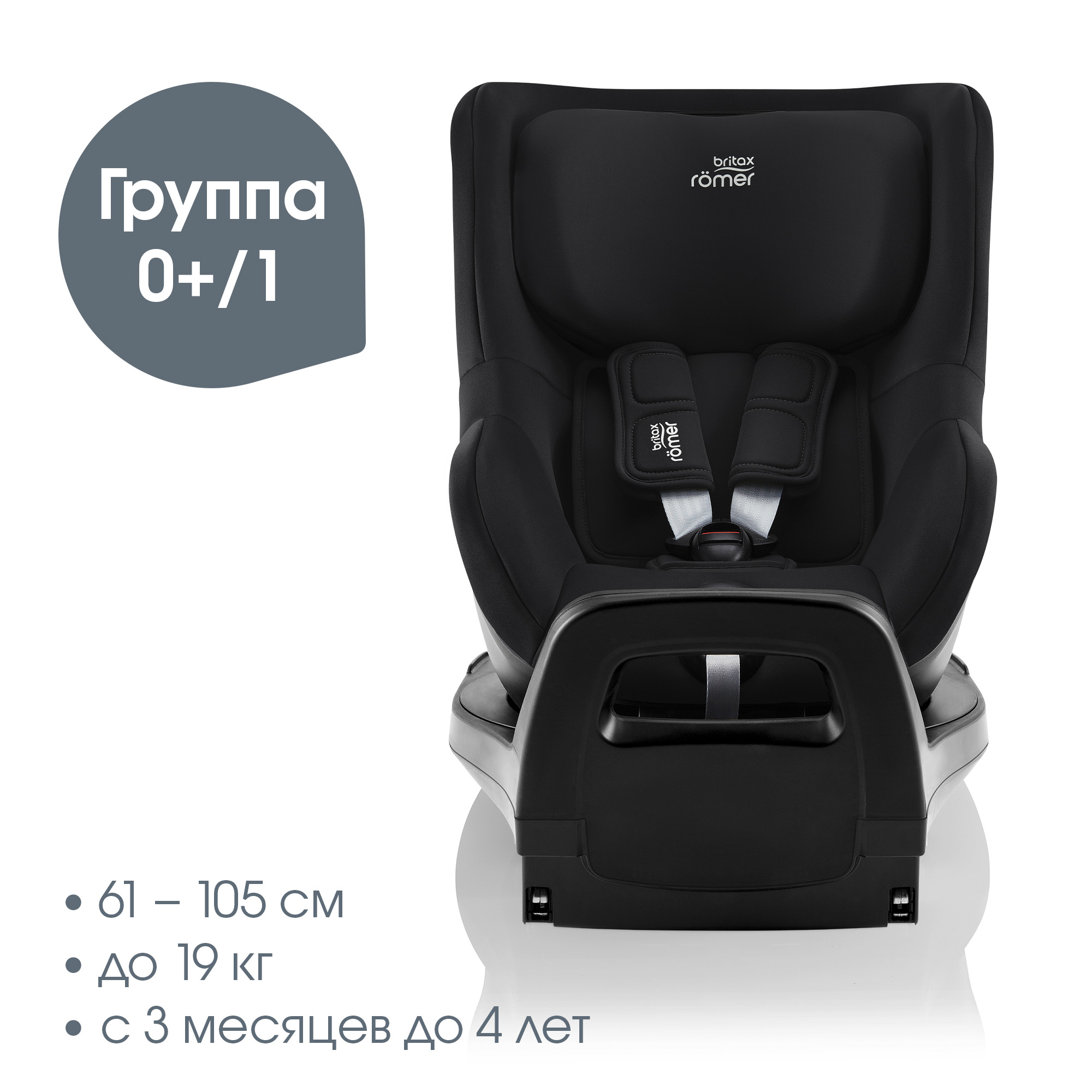 Автокресло Britax Roemer Dualfix Pro Space Black Isofix 0+/1 (0-18 кг) черный - фото 2