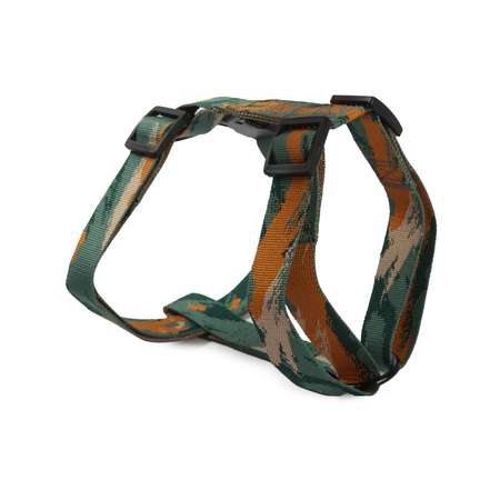 Шлейка для собак крупных пород Barbaks принт хаки полиэстер L (2.5*45-70см)