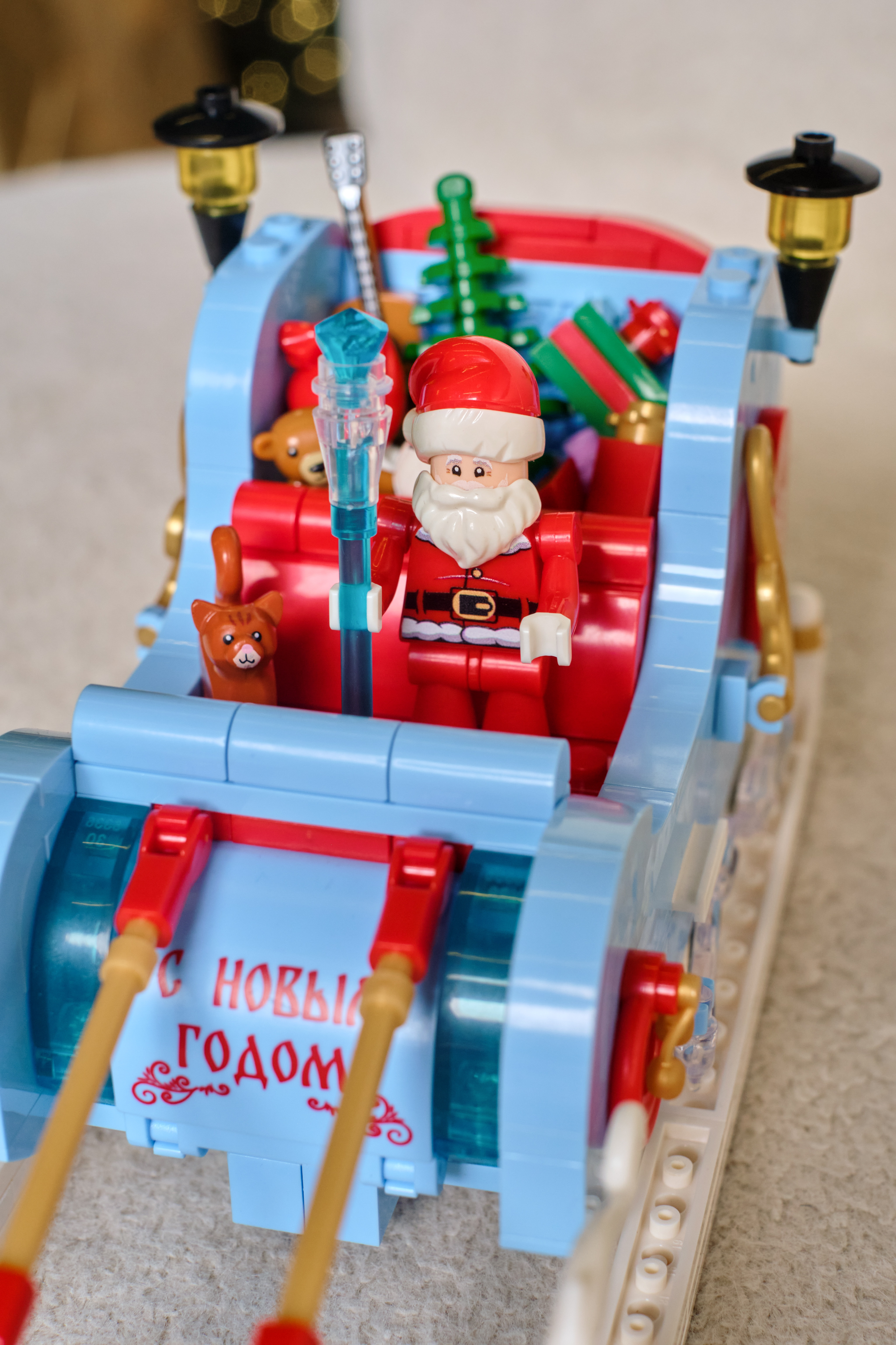 Конструктор brick labs Сани Деда Мороза 359 дет. - фото 6