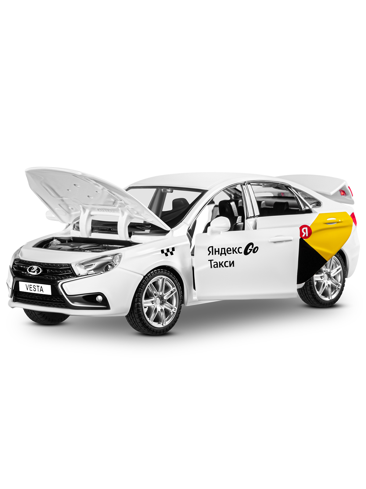 Автомобиль Яндекс GO LADA Vesta Такси озвучено Алисой 1:24 JB1251344/Яндекс GO - фото 17