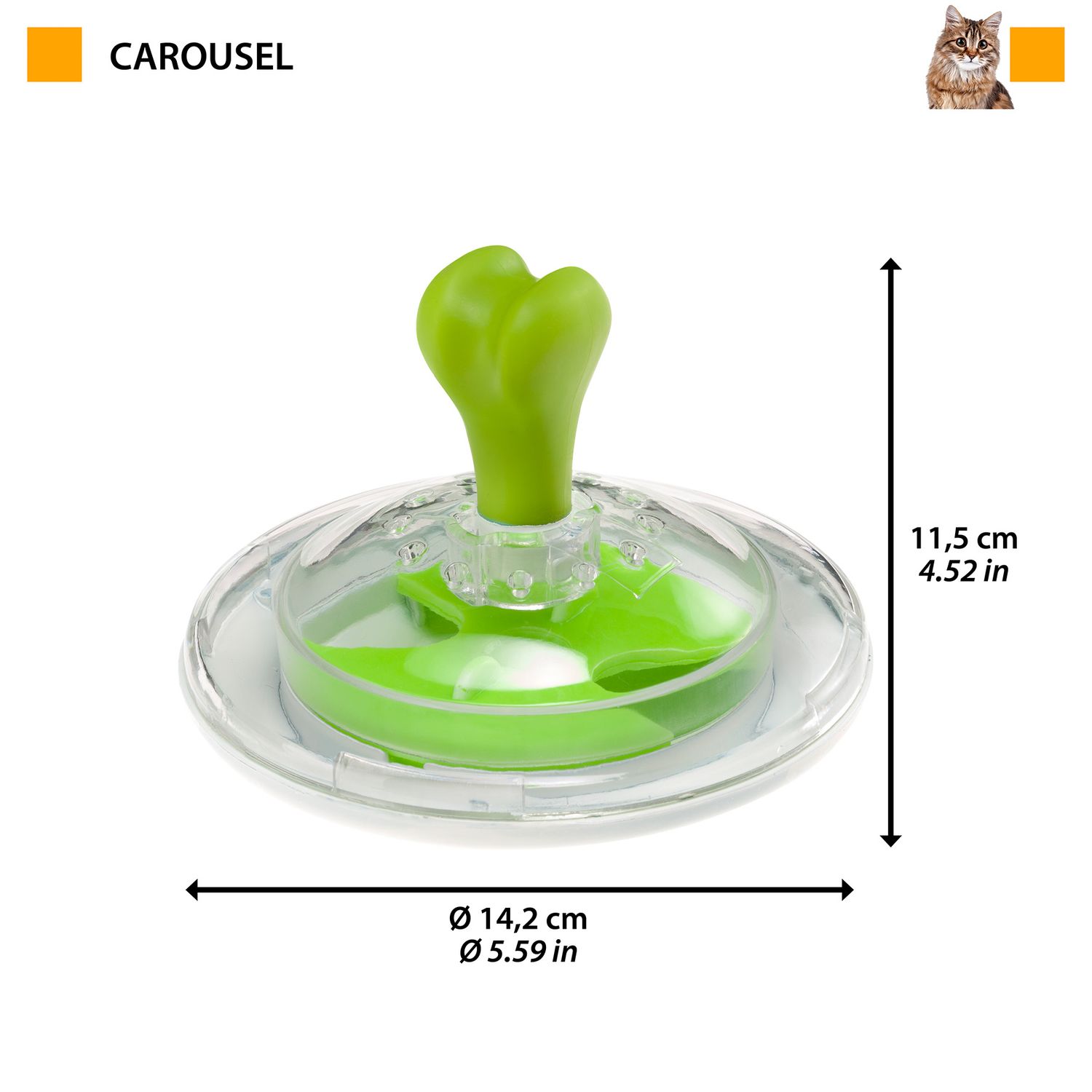 Игрушка-кормушка для животных Ferplast Carousel интерактивная 85487099 - фото 5