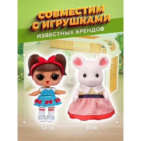 Домик для кукол Зайка любит с мебелью
