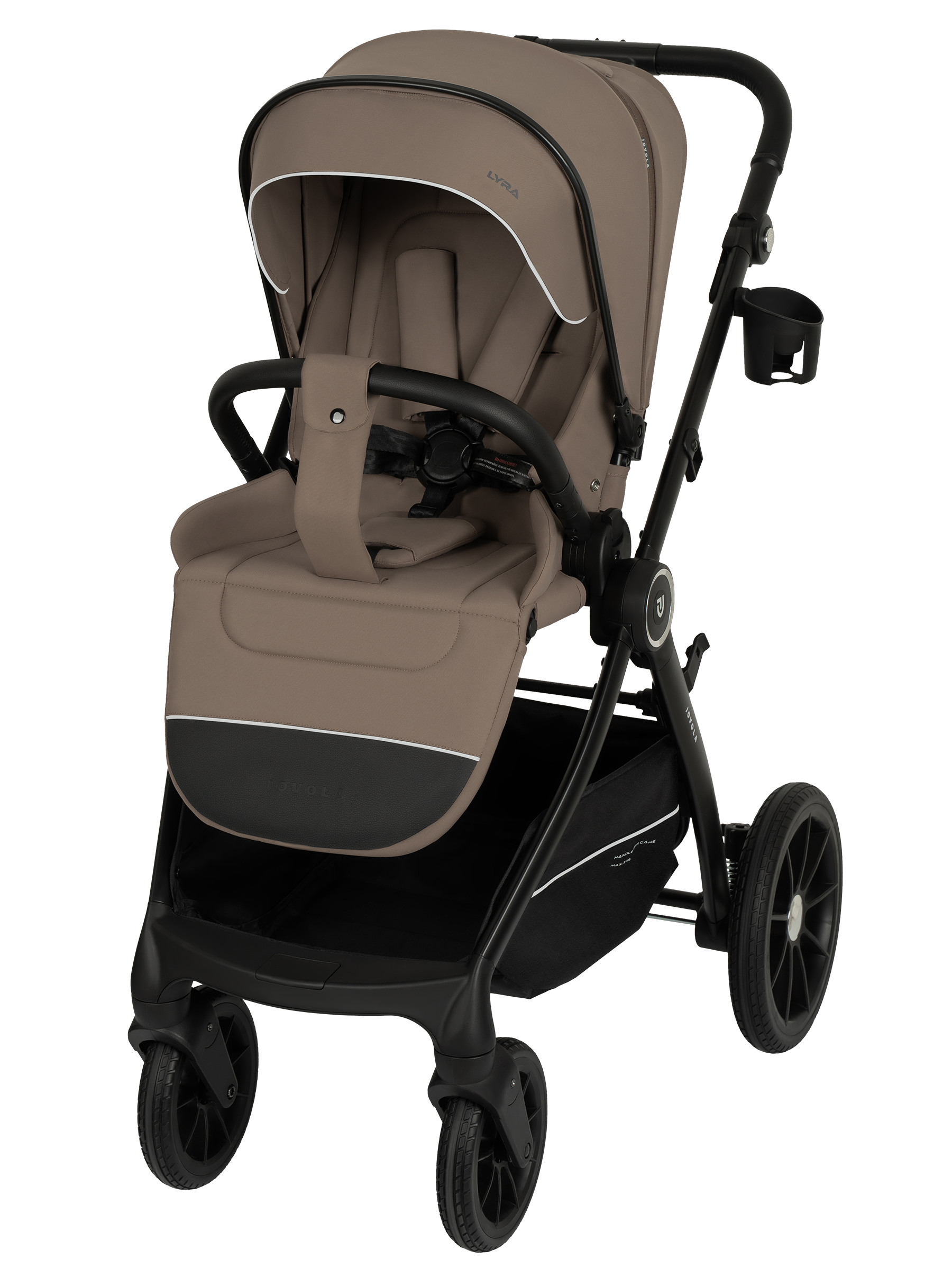 Коляска прогулочная JOVOLA LYRA темно-бежевый - фото 13