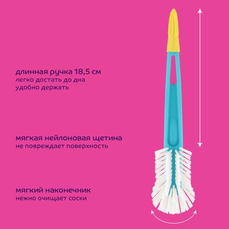 Ершик Lubby для бутылочек и сосок