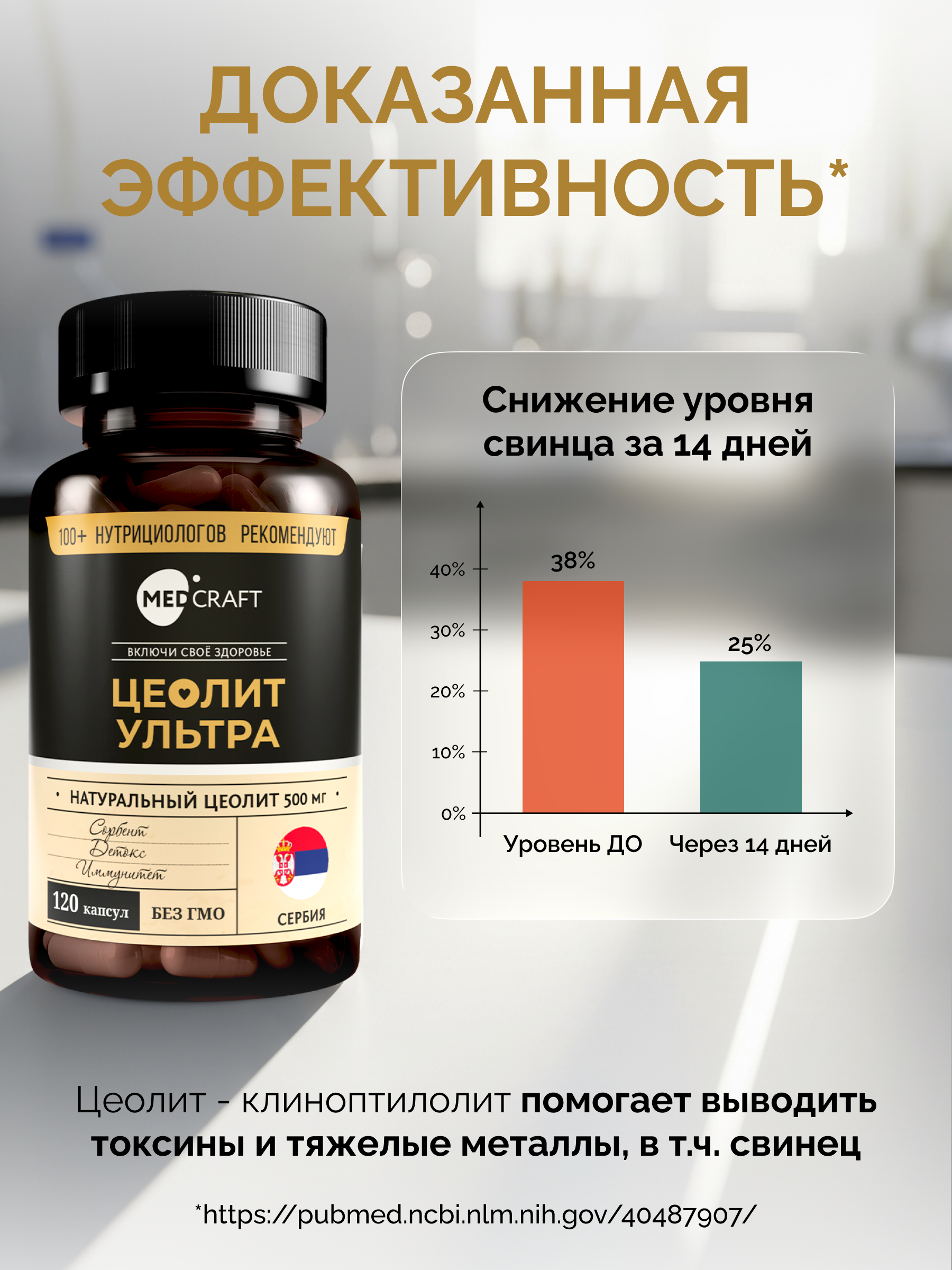 Пробиотики + Цеолит MedCraft Набор Здоровье ЖКТ - фото 7