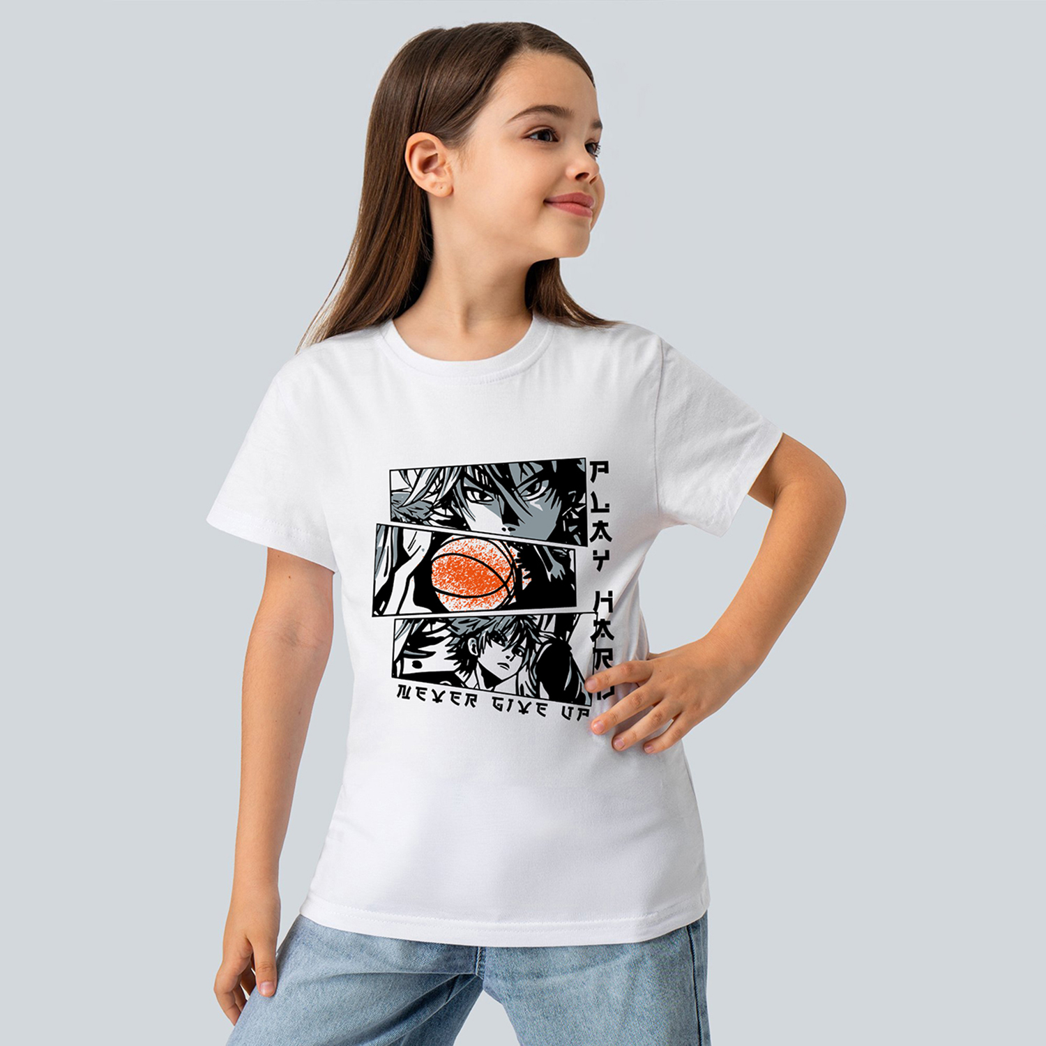 Футболка HappyFox HF55011Mаниме.белый - фото 4