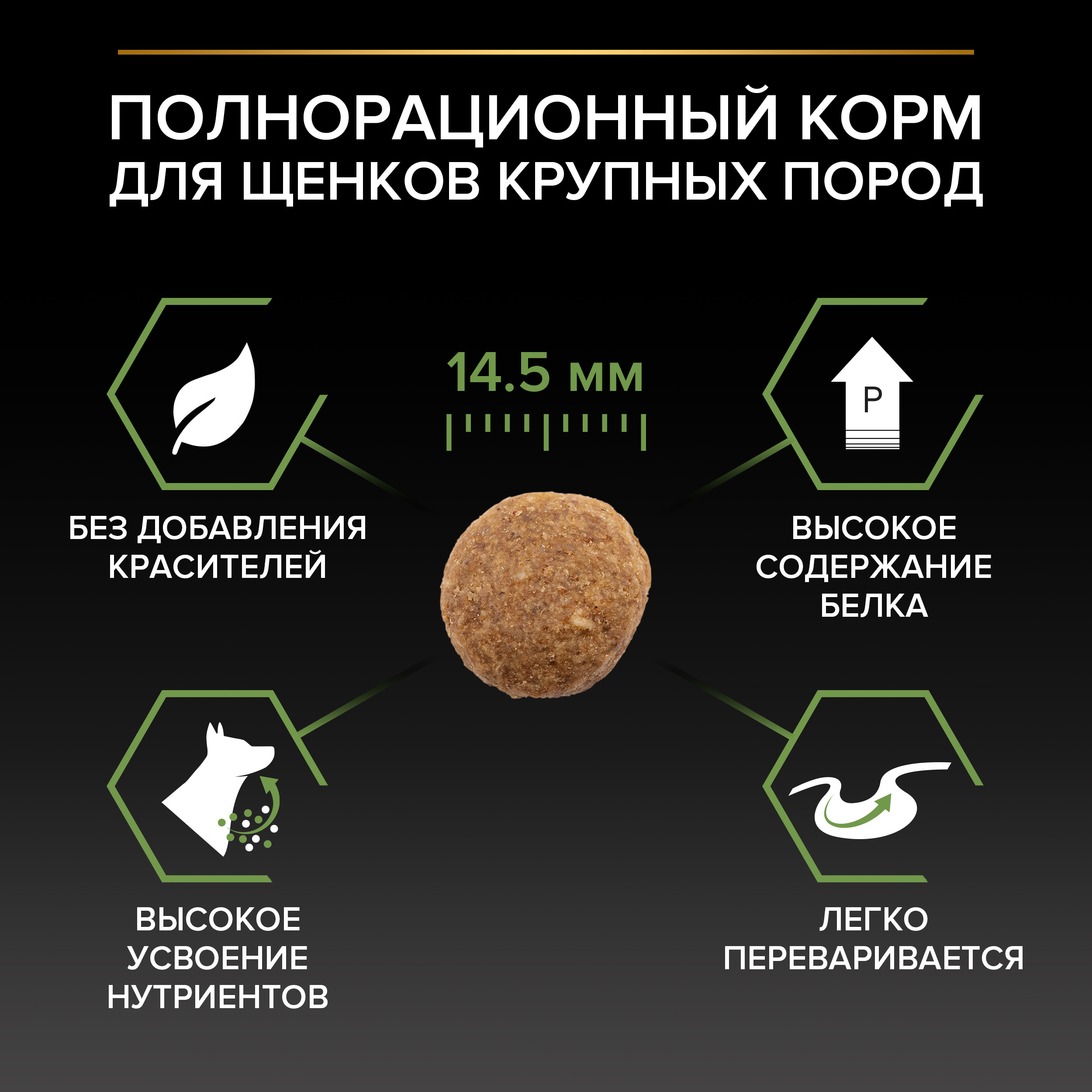Корм для щенков PRO PLAN крупных пород с мощным телосложением с комплексом Optistart курица с рисом 12кг - фото 13