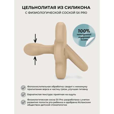 Пустышка Suavinex силикон ортодонтическая от 0 мес. 1 шт.