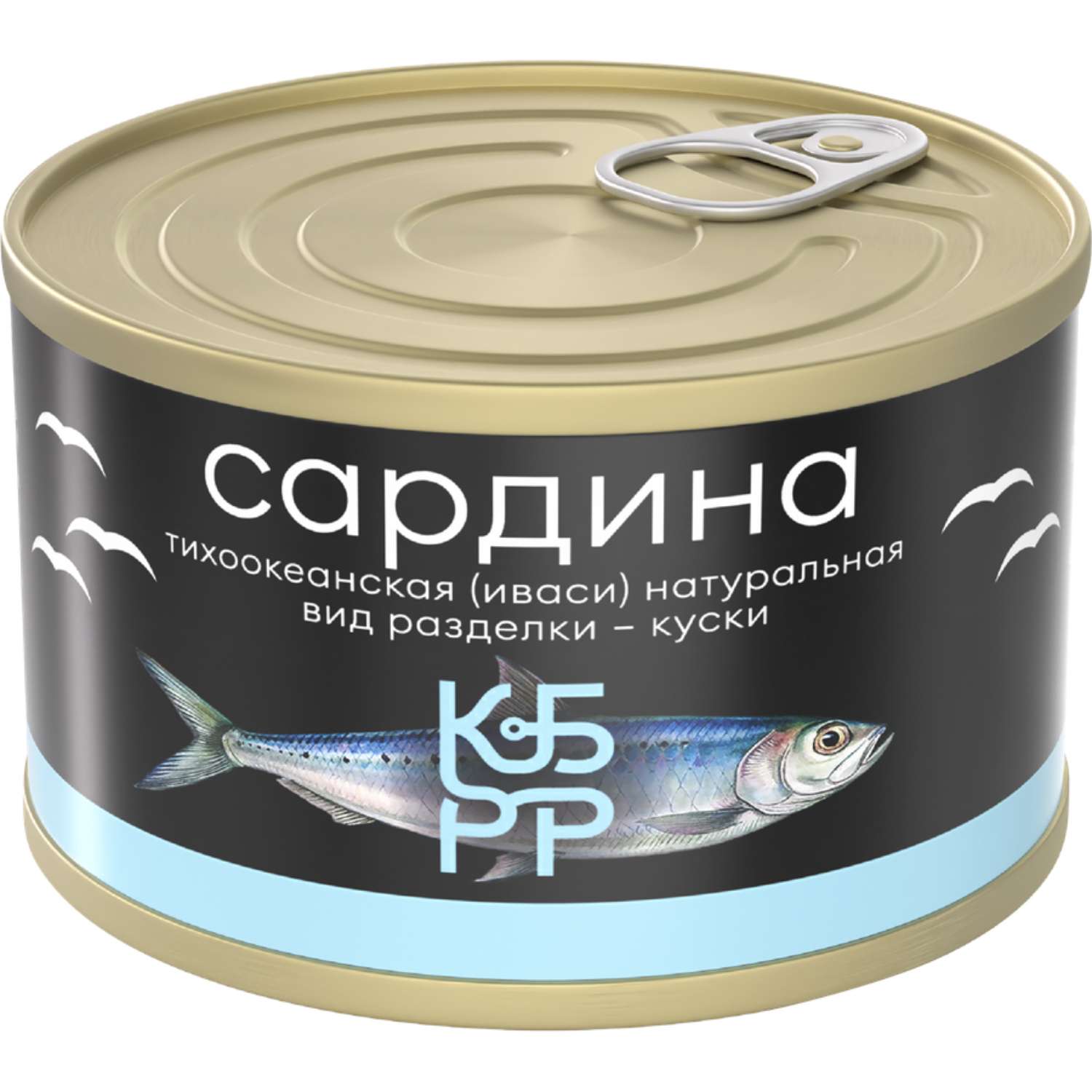 Сардина натуральная КБРР 250г ж/б - фото 1