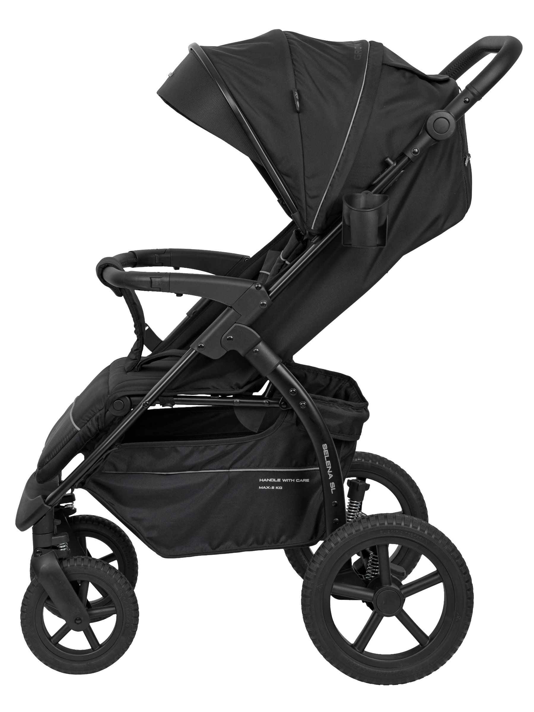 Коляска прогулочная JOVOLA Selena SL, всесезонная черный - фото 21