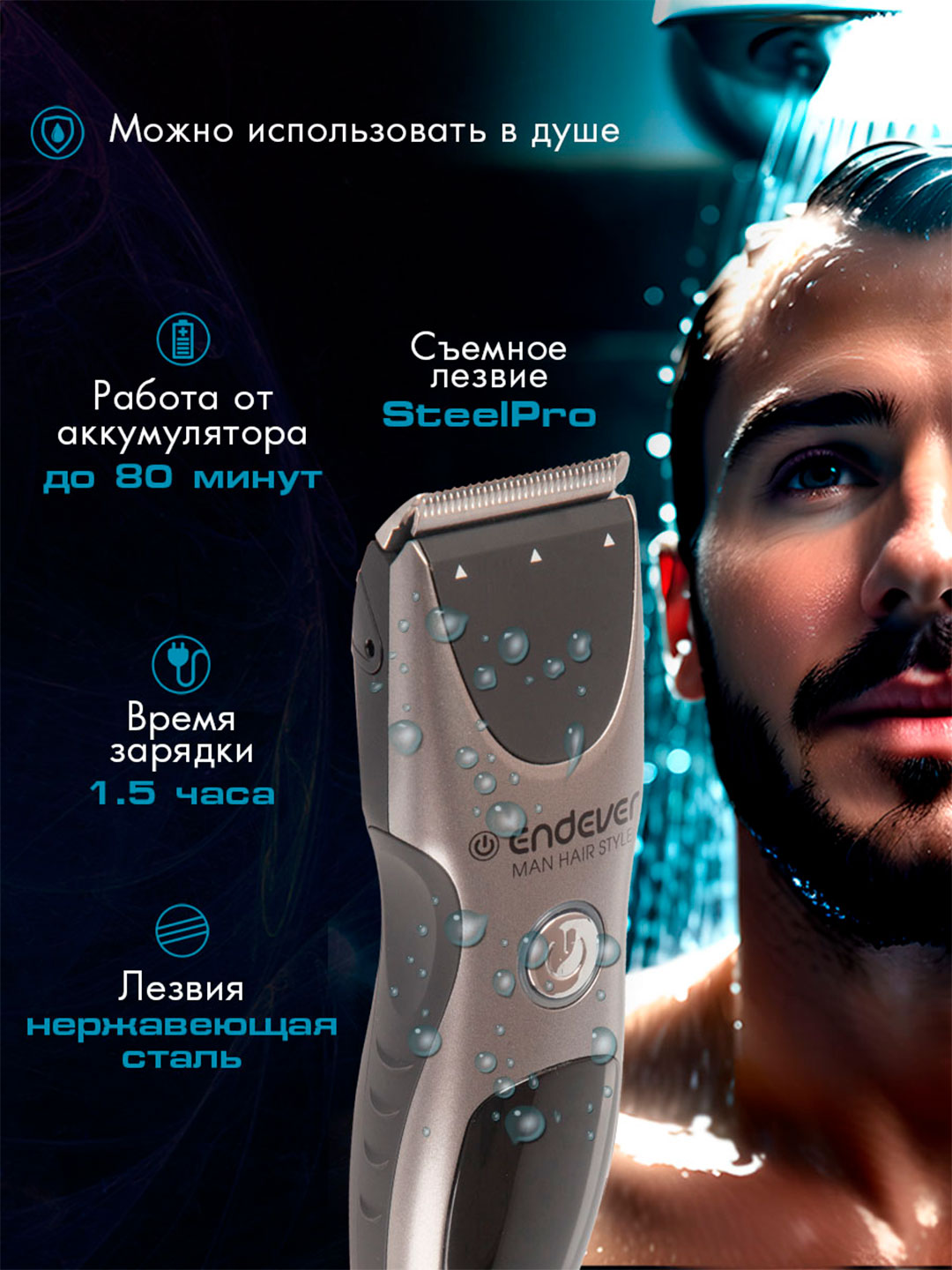 Машинка для стрижки ENDEVER Sven-985 - фото 4