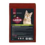 Корм для кошек Landor 0.4кг взрослых домашних c индейкой и ягненоком сухой