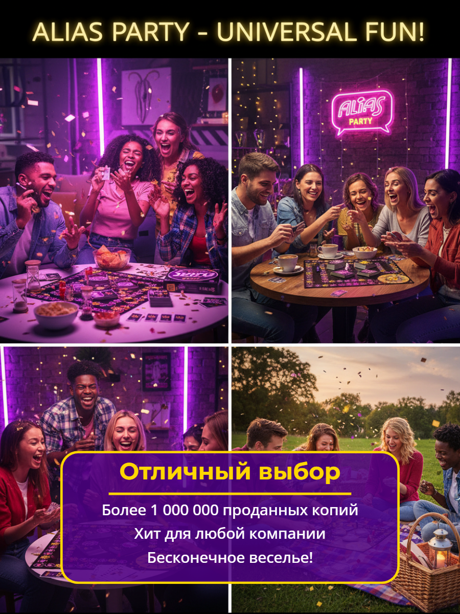 Настольная игра ТОТОША Алиас Вечеринка 600 карточек - фото 7