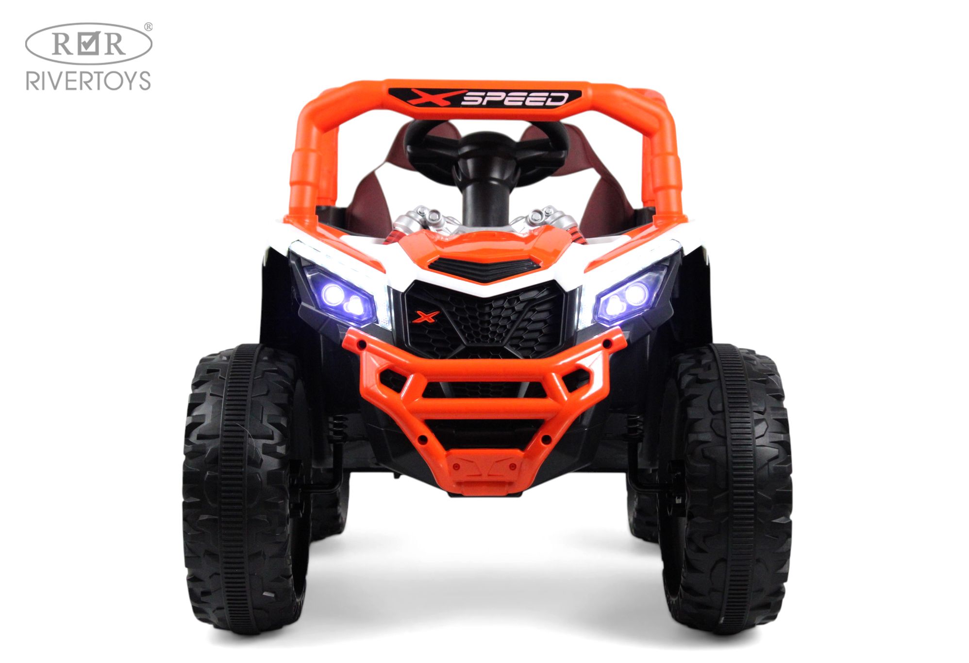 Электромобиль RIVERTOYS М303БХ-ORANGE С пультом ДУ - фото 6
