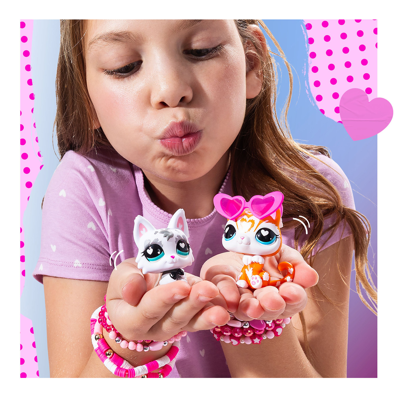 Игровой набор Littlest Pet Shop Серый кот и Рыжий кот - фото 5