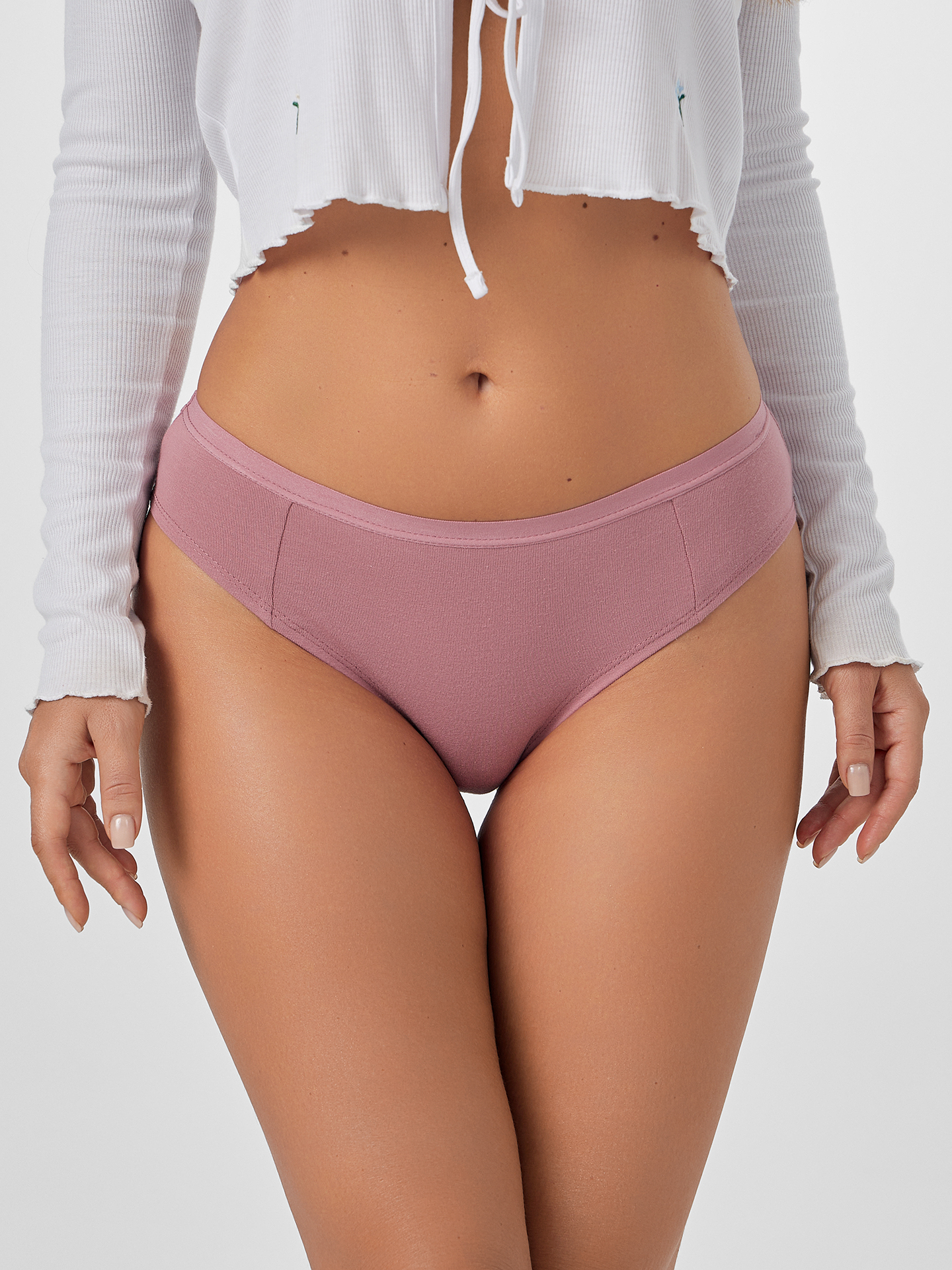 Трусы 3 шт Mark Formelle (Марк Формэль) 412246H-3/т.розовый +серый меланж 4306-А +т.серый - фото 2