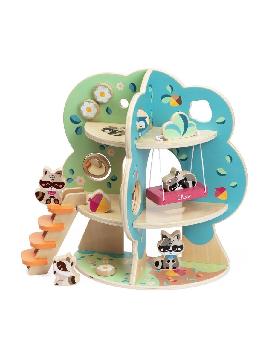 Игрушка Chicco сортер конструктор Домик Енотов - фото 6