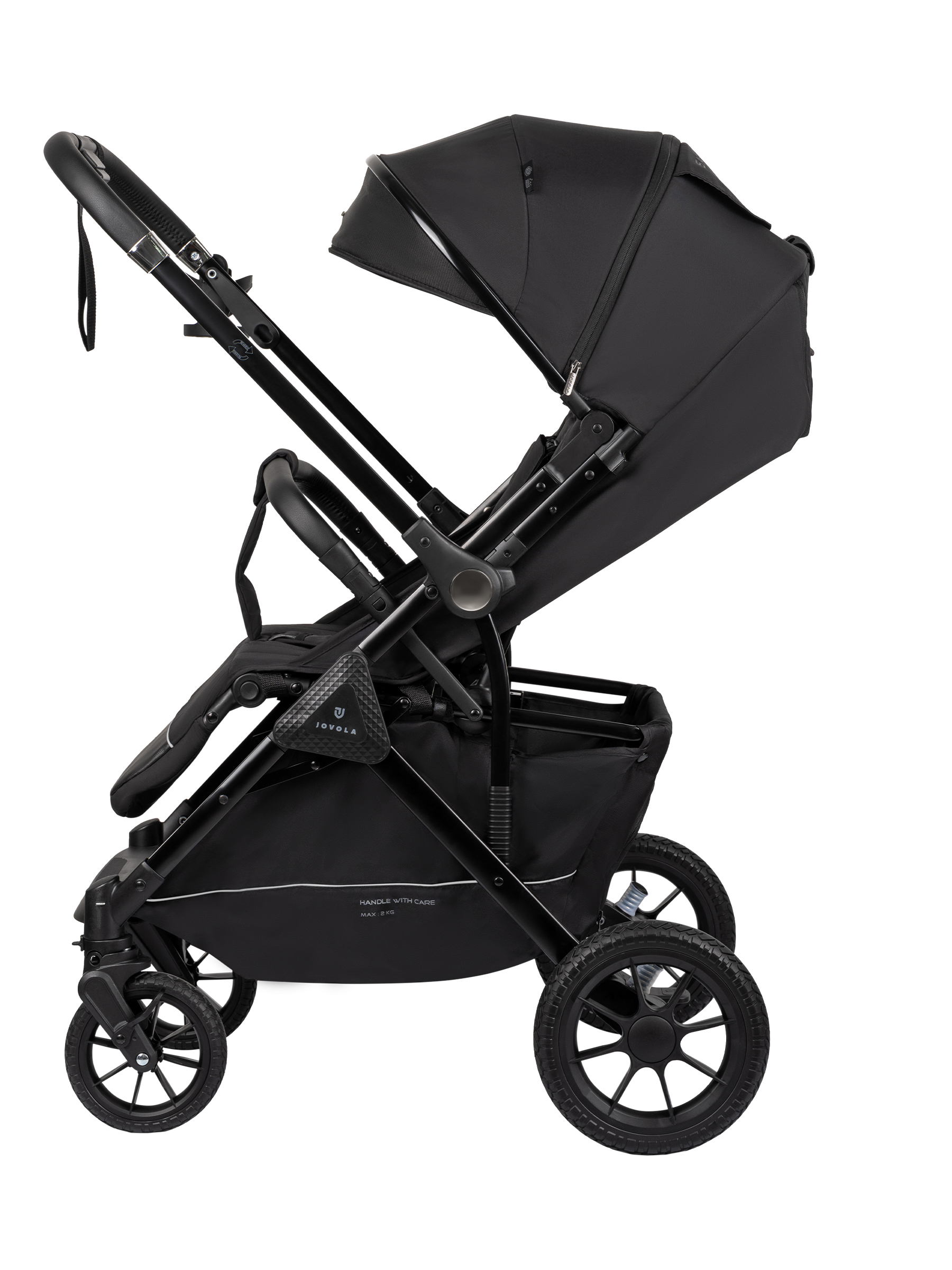 Коляска прогулочная JOVOLA Magma Plus черный - фото 23