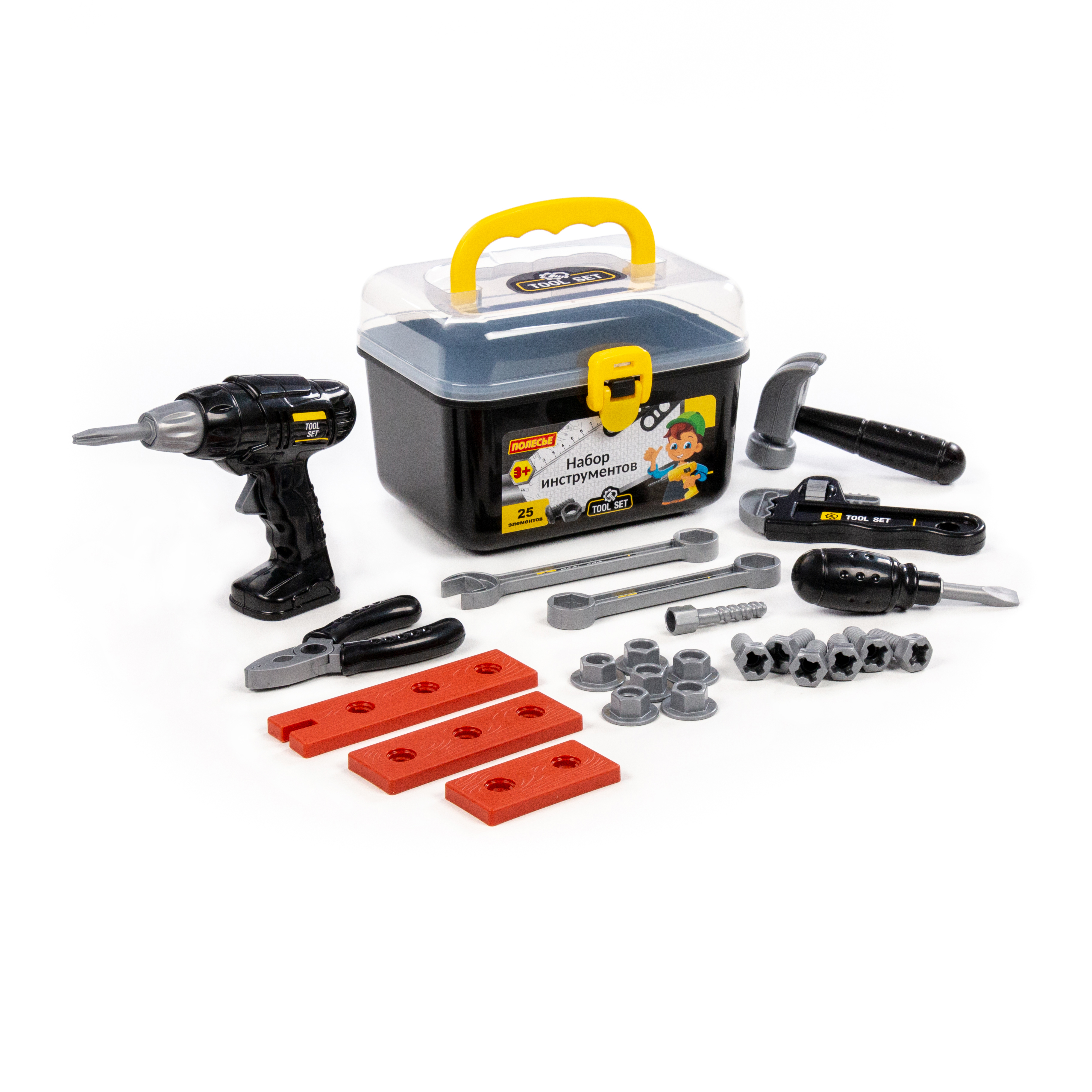 Игрушка Полесье инструменты строительные 30 предм. - фото 2