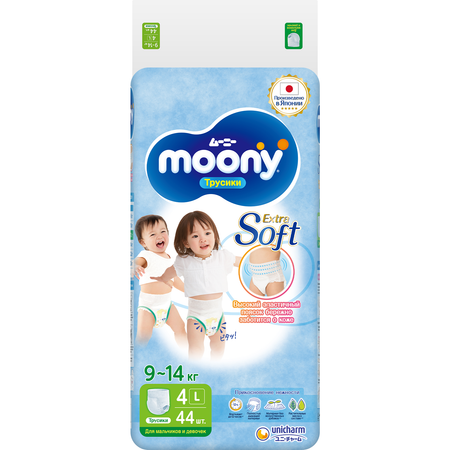 Трусики Moony Extra Soft L (9-14 кг) 44 шт.