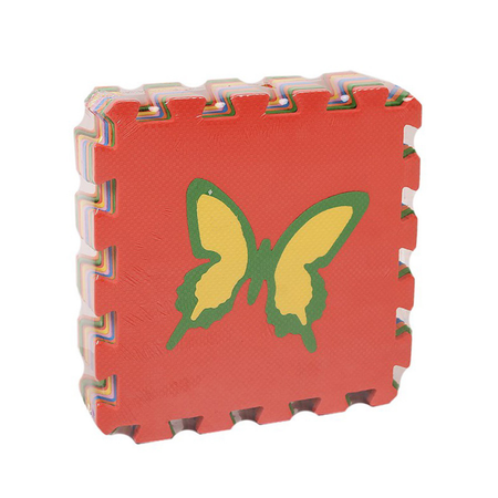 Коврики мягкие Eco cover Мягкий пол 33*33 Бабочки