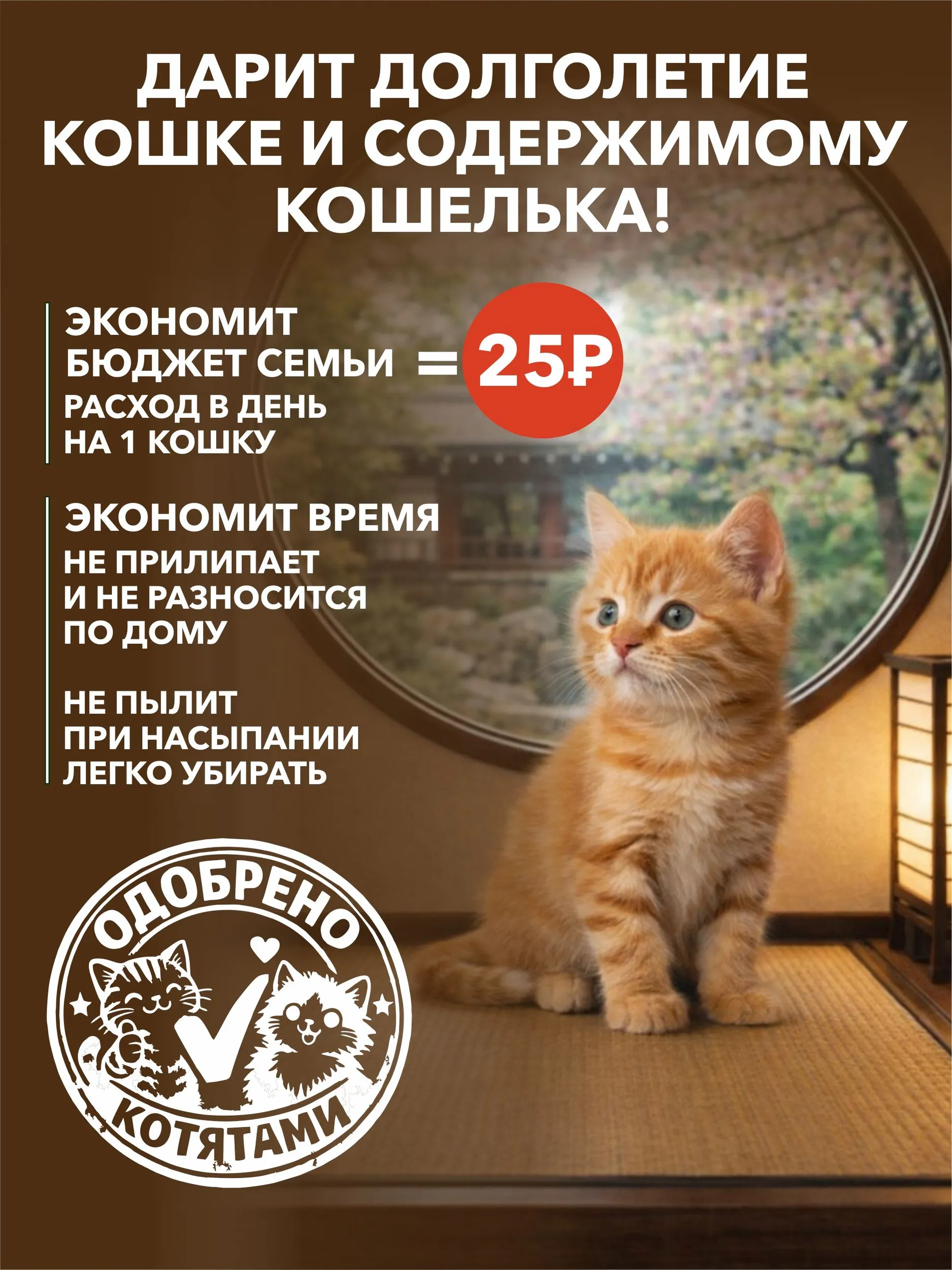 Наполнитель Japan Premium Pet 7 л 2 кг комкующийся, растительный, впитывающий - фото 8