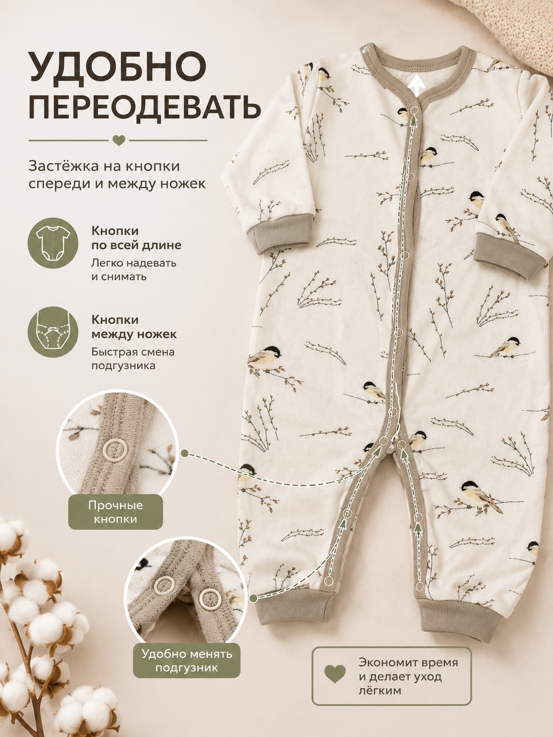 Комбинезон Milkymania 120синичкибезследа - фото 5