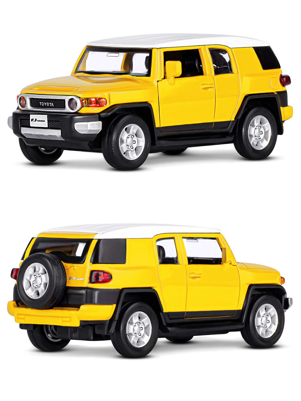 Внедорожник АВТОпанорама Toyota FJ Cruiser 1:32 JB1251389 - фото 7