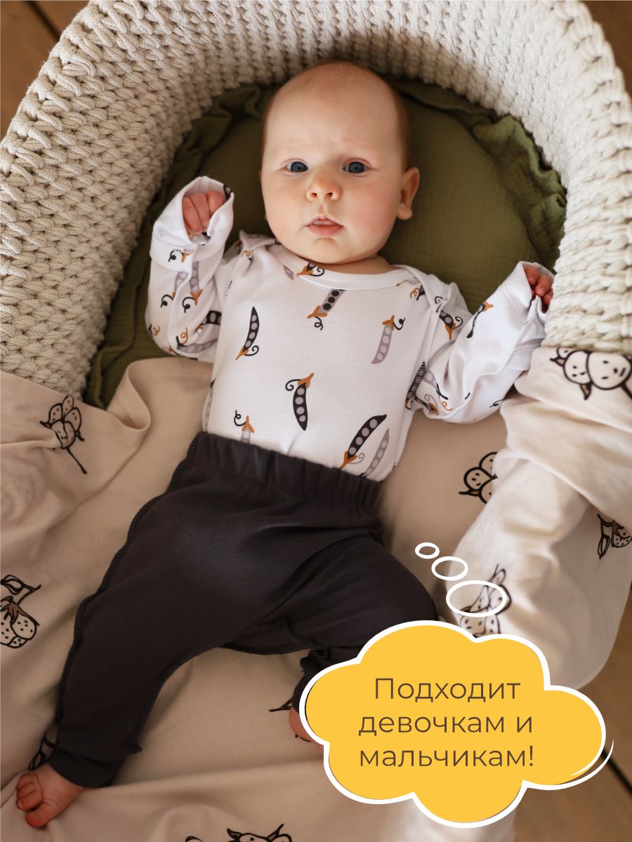 Штанишки 3 шт ШВЕЙНЫЕ ИСТОРИИ ползункигорошек - фото 8