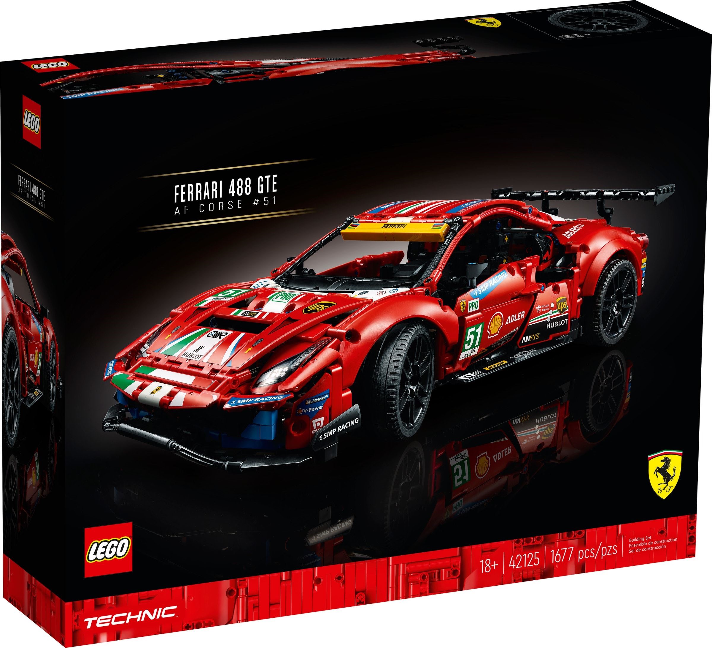Изображение товара Конструктор LEGO Technic Ferrari 488 GTE AF Corse 3854 деталей