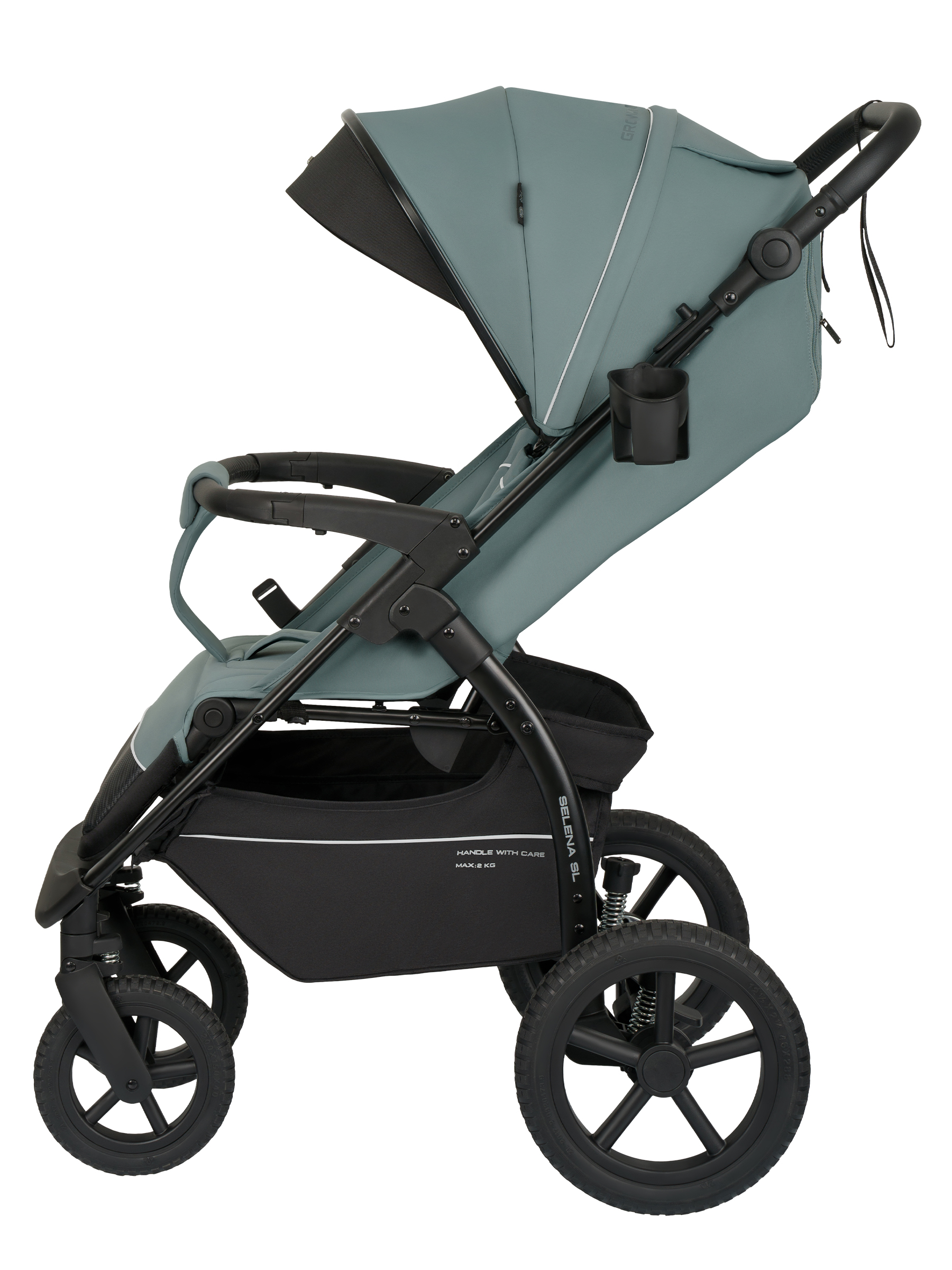 Коляска прогулочная JOVOLA Selena SL, всесезонная зеленый - фото 22