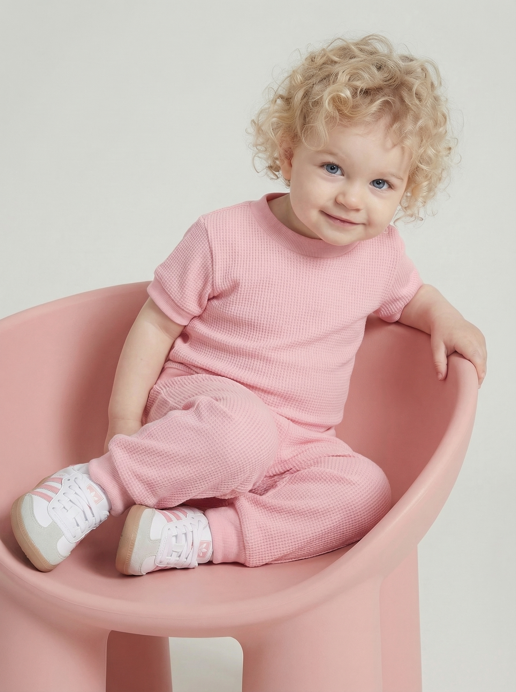 Изображение товара Детский комплект YOULALA 86 из вафельного хлопка для прогулок и дома