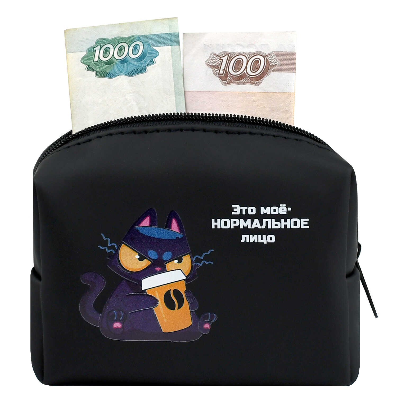 Кошелек Феникс + Кот с кофе - фото 5