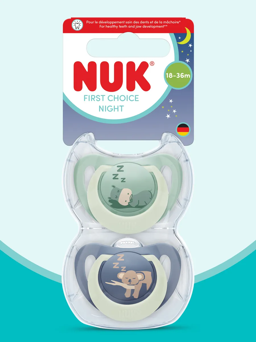 Пустышка Nuk силикон ортодонтическая 2 шт. - фото 1
