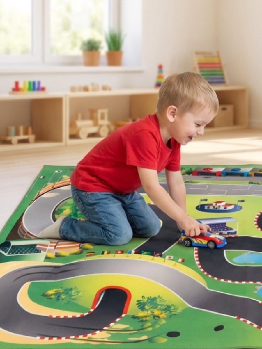 Детский складной коврик Achoka Гоночный трек 150 x 100 см 1 шт. - фото 3