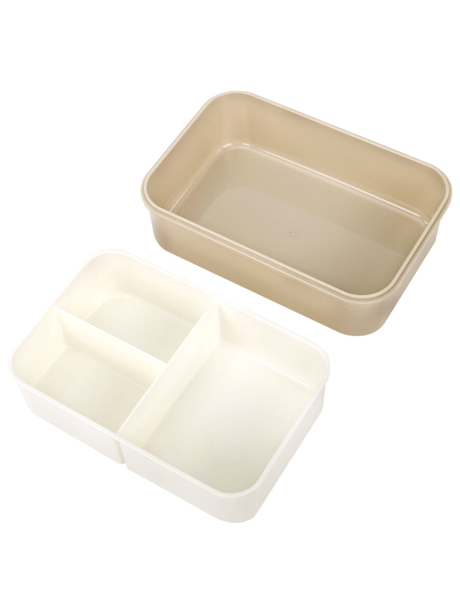 Ланч-бокс Joylux контейнер для еды с 4 отделениями и приборами 1,4 л 2 уровня 7х21х14 см - фото 13