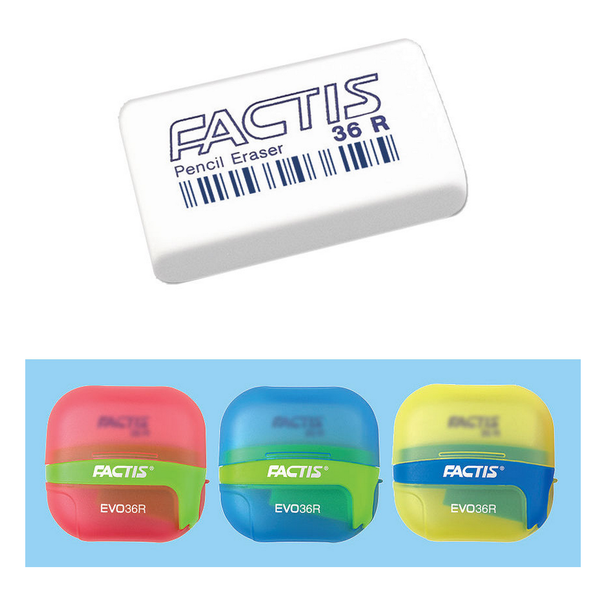 Ластик, точилка FACTIS - фото 7