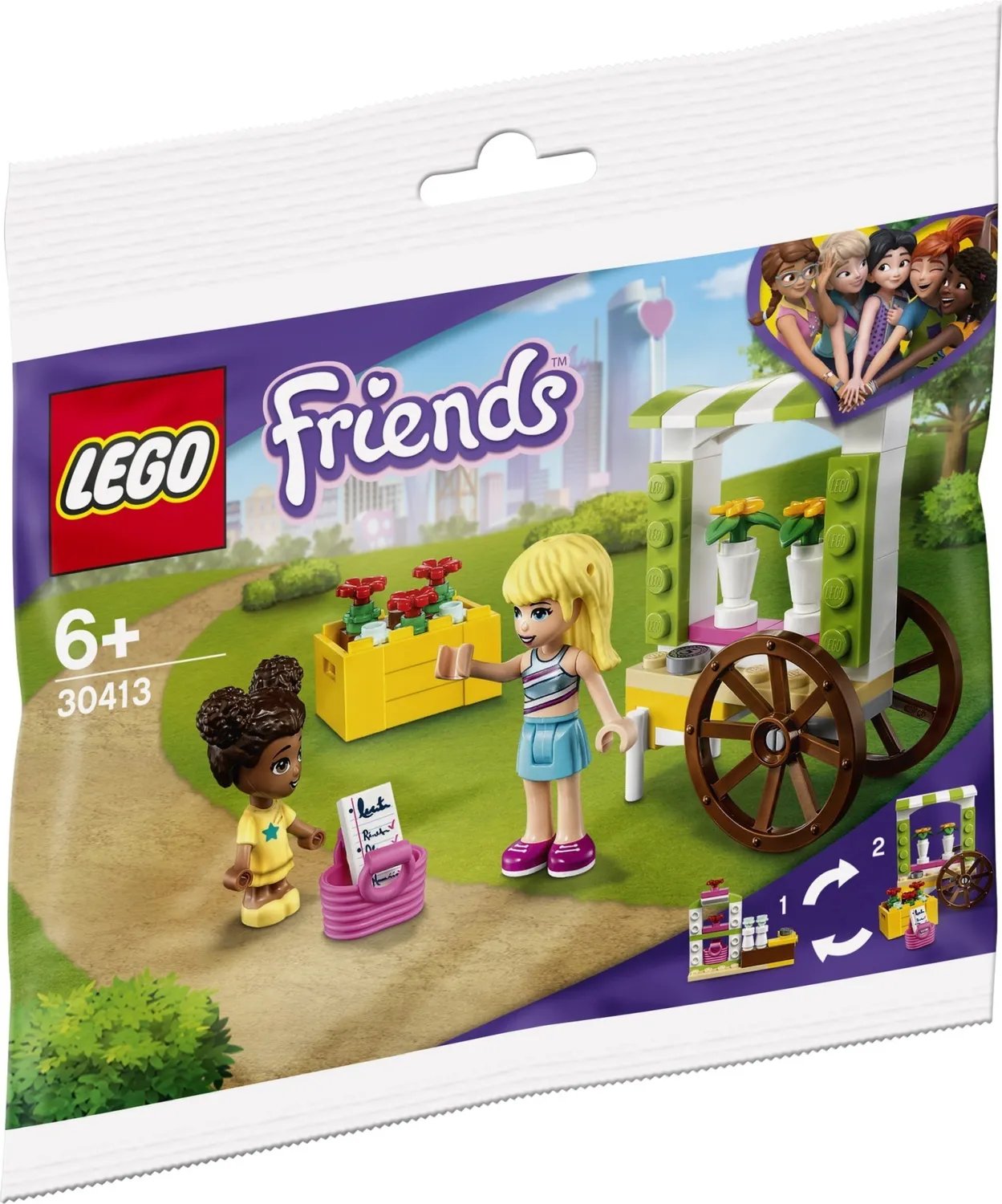Изображение товара Конструктор LEGO Friends 30413 Цветочная тележка — развивающий набор для детей