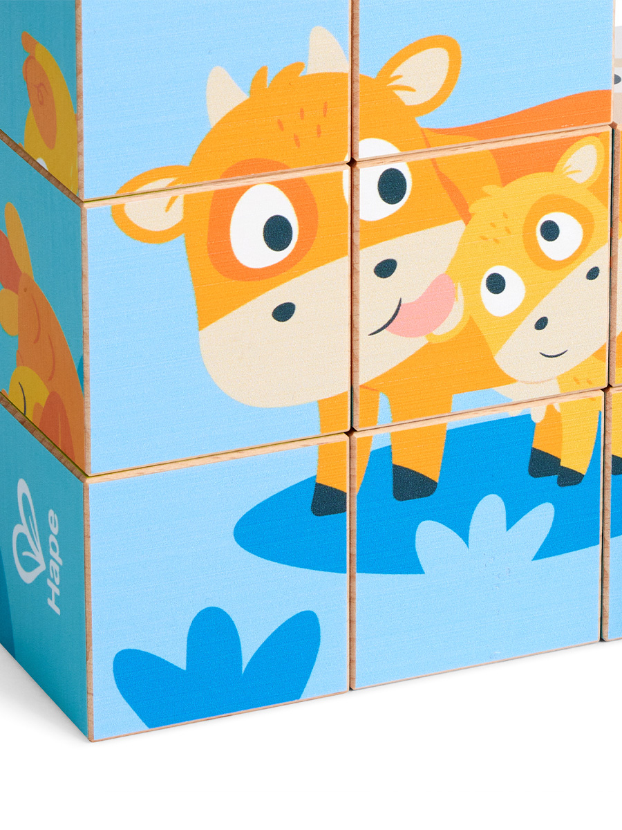 Игрушка Hape кубики Фермерские друзья - фото 9